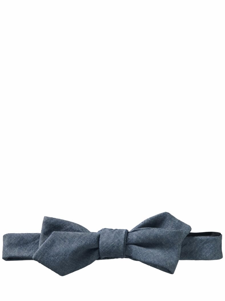 Chambray-Querbinder indigo