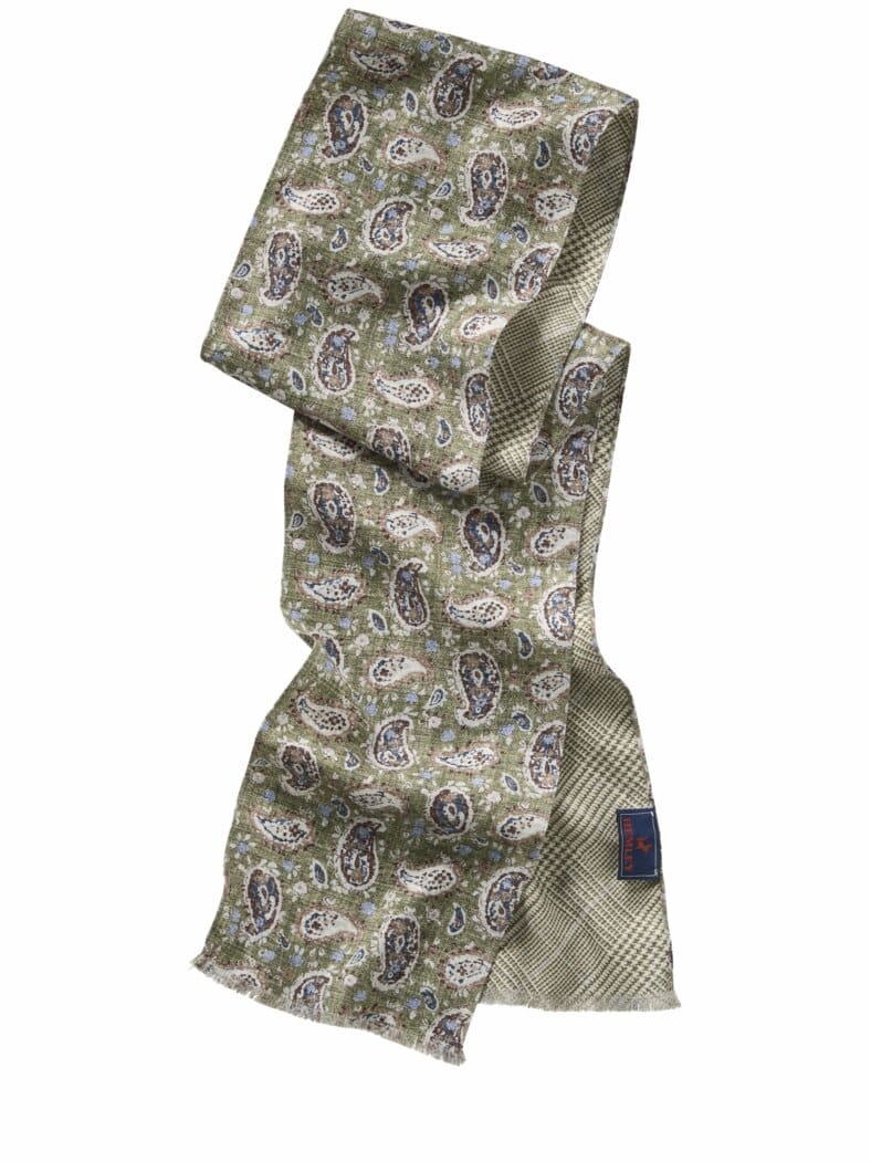 Doppel-doppel-Krawattenschal linde