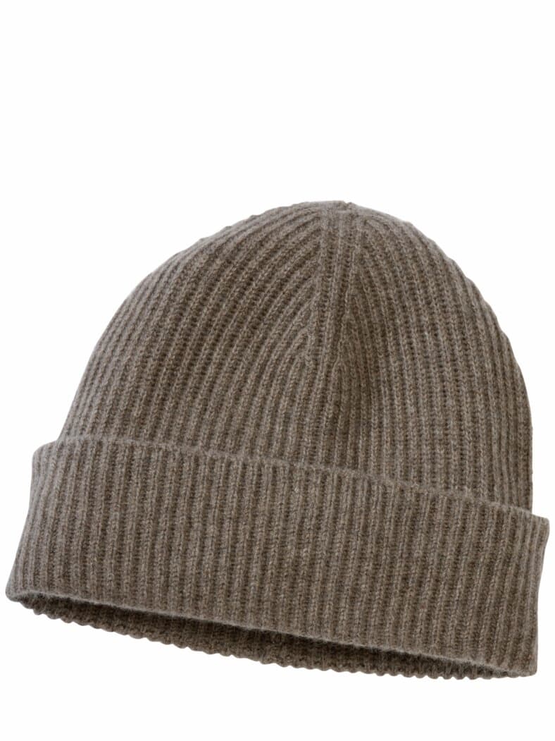 Luxusgut-Mütze braun melange
