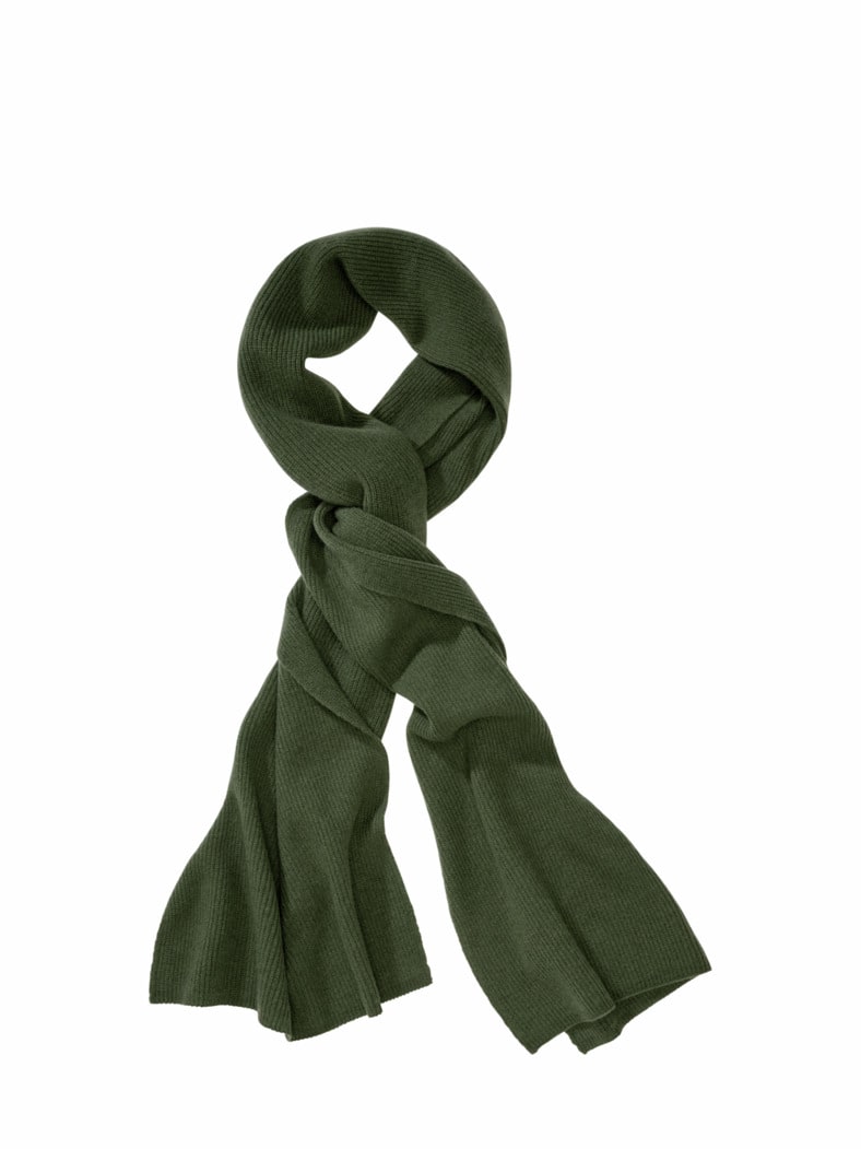 Luxusgut-Kaschmirschal grün melange