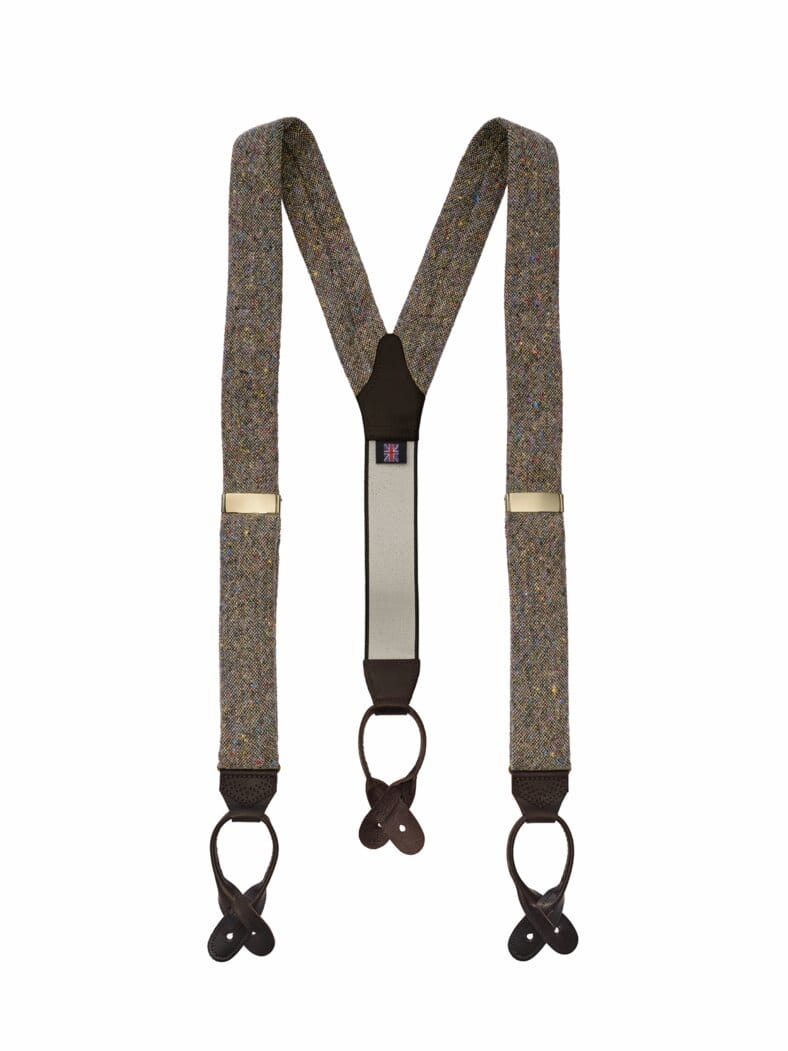 Royal-Tweed-Hosenträger donegal-braun