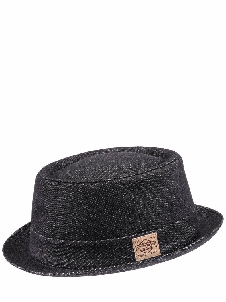 Denim Pork Pie tiefschwarz