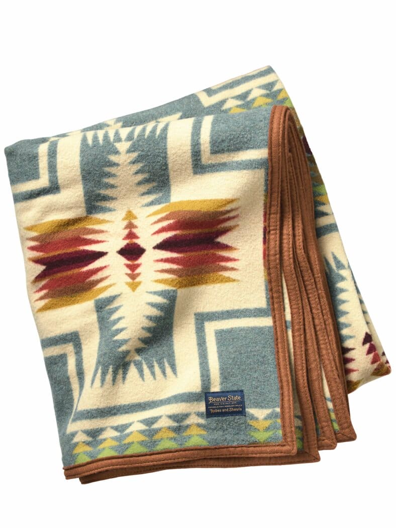 Decke Jacquard Napped Robe harding-shale