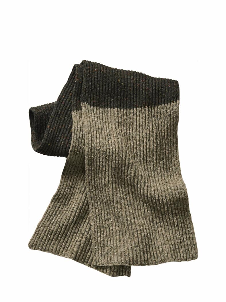 Tweed-Wollschal matcha latte