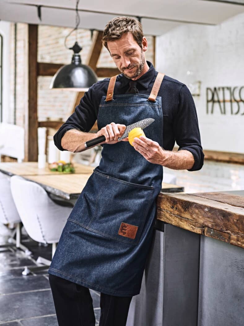Alles-am-Mann-Schürze denimblau