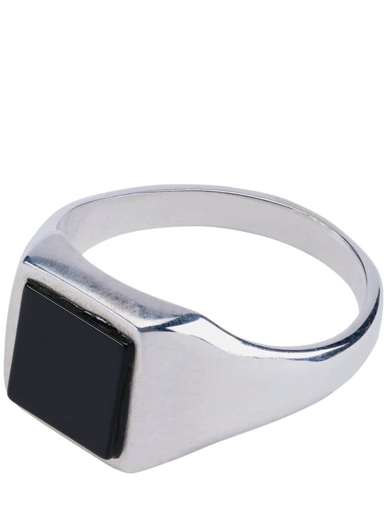 Siegelring silber/schwarz