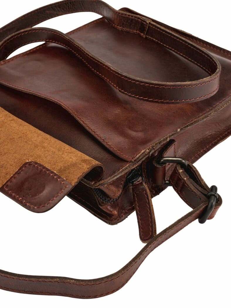 Kuriertasche mahagoni