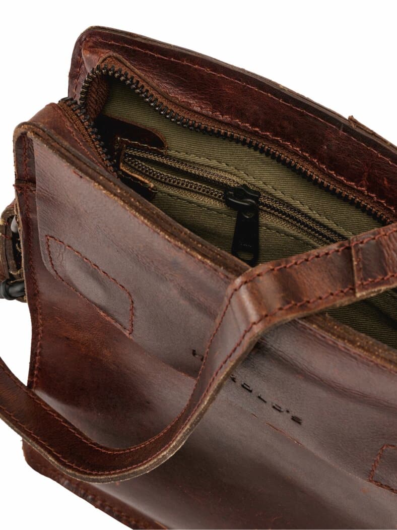 Kuriertasche mahagoni