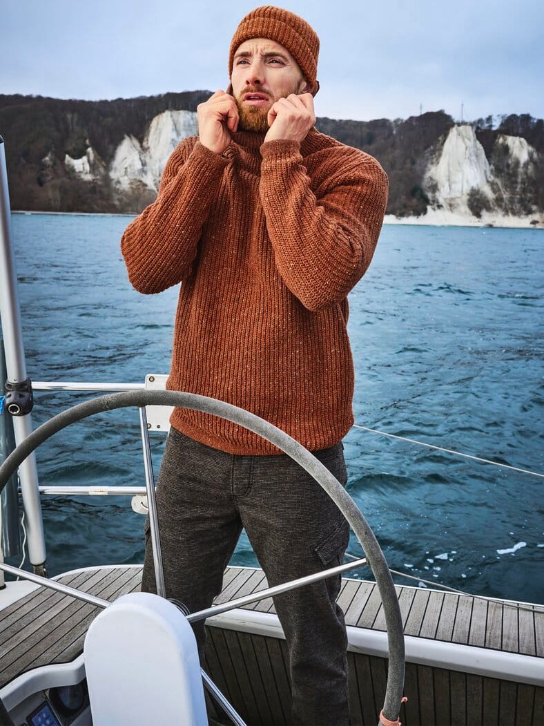 Küsten-Wollmütze sonnenuntergang