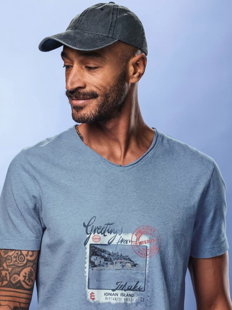 Vintage-Basecap used blue