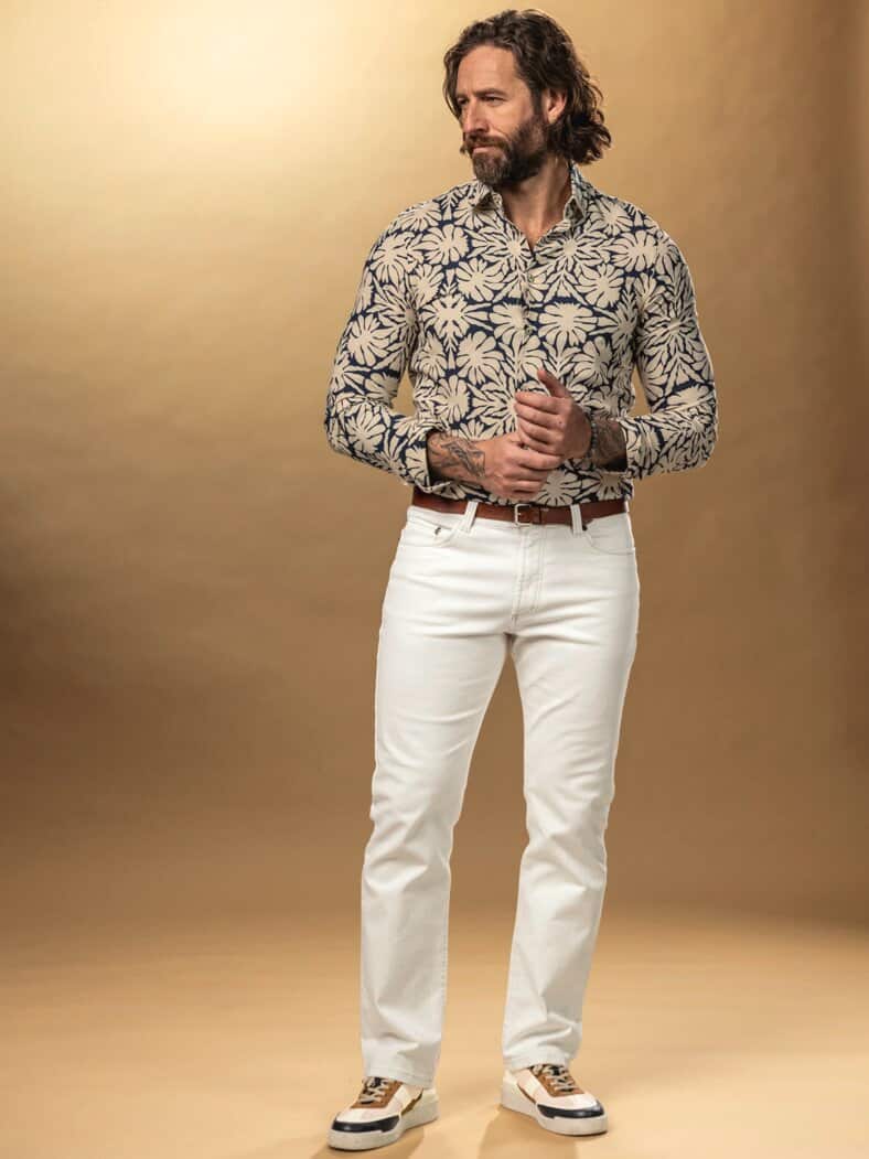 3-Nähte-Gürtel leder-rotbraun