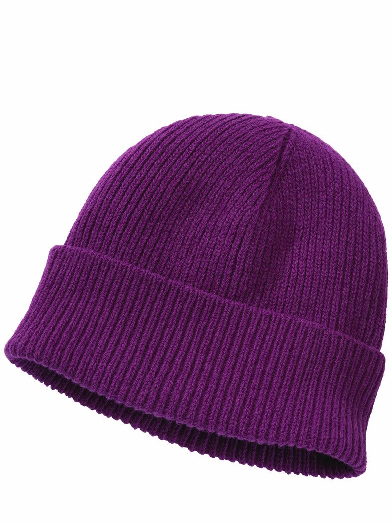 Pur-Ripp-Mütze lavendel