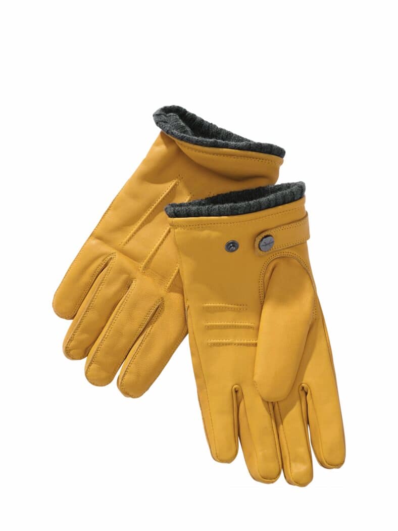 Arbeiter-Handschuh baustellengelb