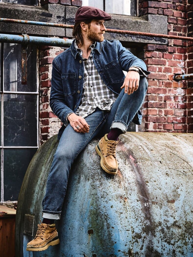 Dreiklang-Gürtel mittelbraun