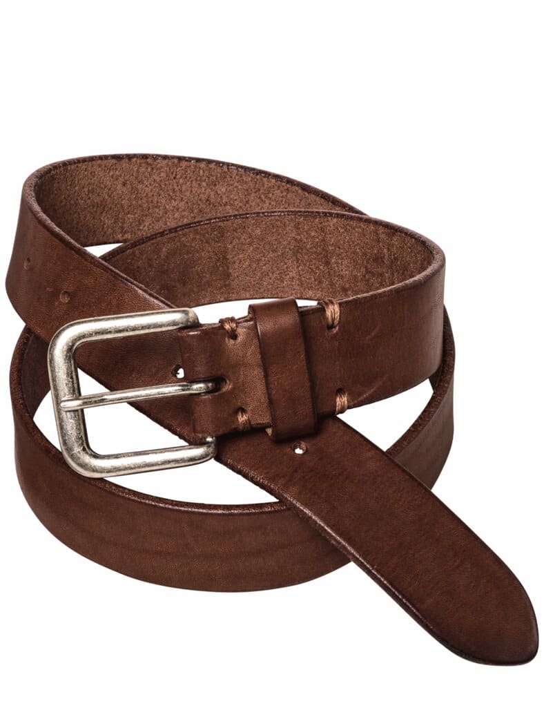 Dreiklang-Gürtel mittelbraun