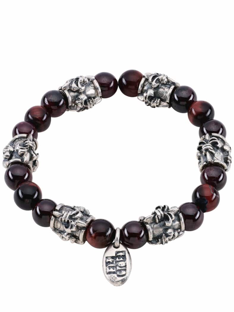 Mutiges Armband braun/silber