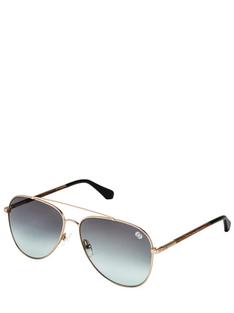 Pilotenbrille Nesselburg gold/walnuss