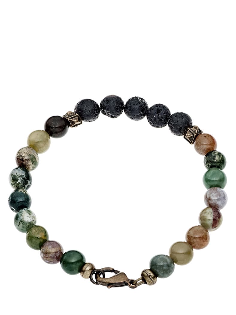 Echtstein-Armband bunt