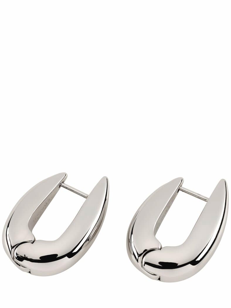 Crest-Ohrringe silbern