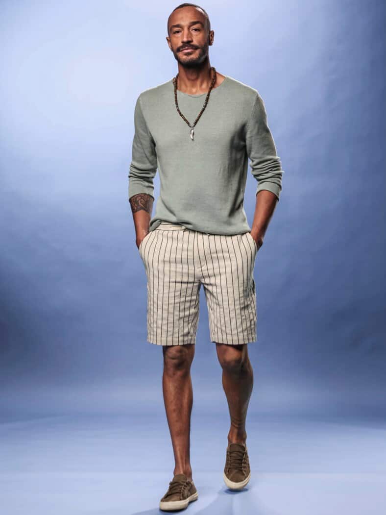 Ikarus-Holzkette sagenhaft silber