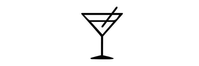 Ein Icon das den Begriff Bar symbolisiert.